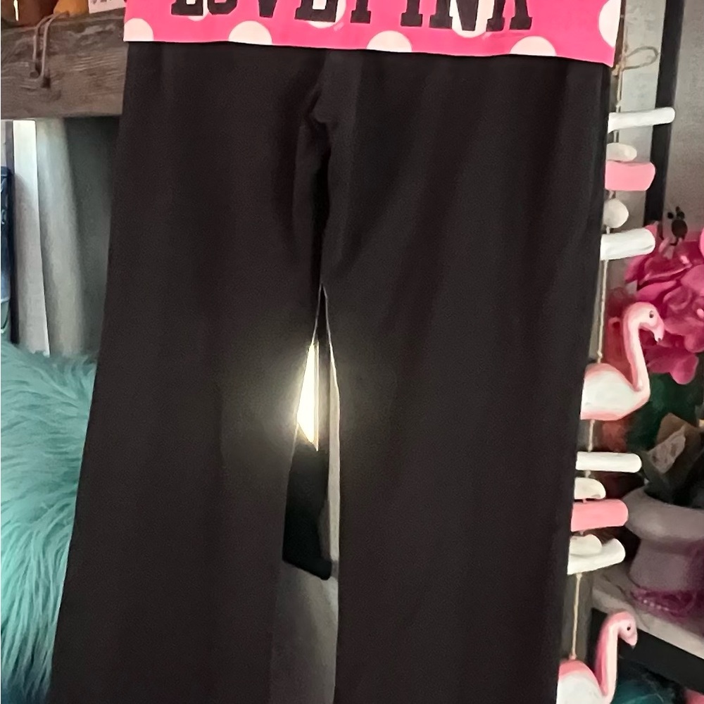 VS Pink Fold Over Leggings - Picture 2 of 10